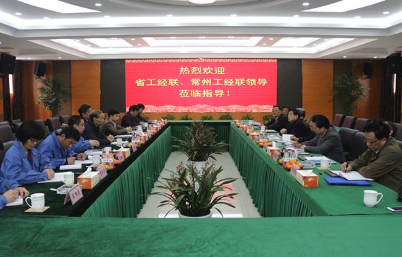 省工經(jīng)聯(lián)、常州市工經(jīng)聯(lián)領(lǐng)導(dǎo)來上上電纜調(diào)研