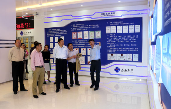 2015年5月8日，江蘇省政協(xié)領(lǐng)導(dǎo)、專家來(lái)上上電纜調(diào)研