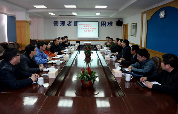 2015年3月12日，宜興市科技鎮(zhèn)長(zhǎng)團(tuán)一行來(lái)上上電纜調(diào)研